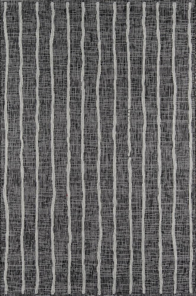 Novogratz Villa Collection Sicily Indoor/Outdoor Area Rug, 9'3" x 12'6", Charcoal | Amazon (US)