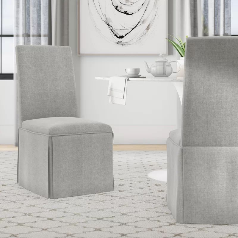 Clybourne Linen Parsons Chair (Set of 2) | Wayfair North America