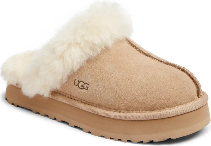 Kids' Disquette Genuine Shearling Trim Slipper | Nordstrom
