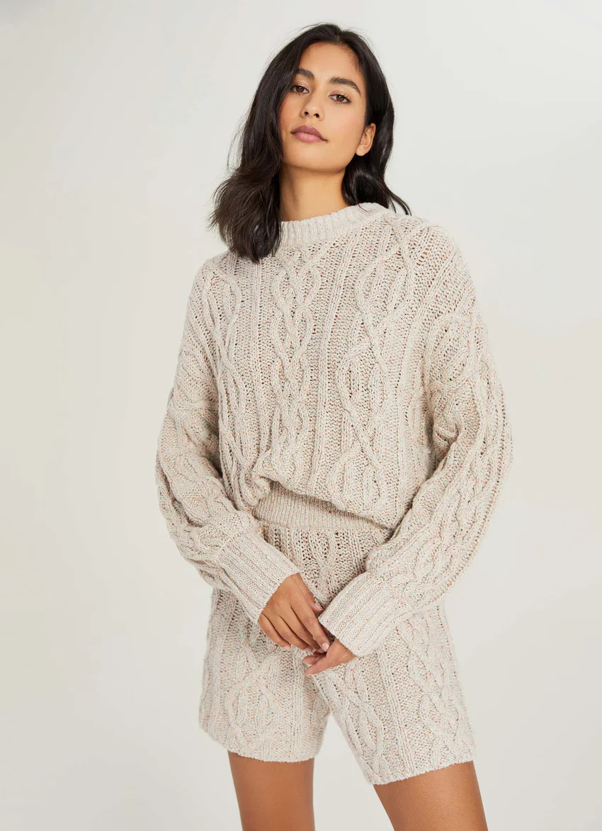 Cableknit Long Shorts | Something Navy | Something Navy