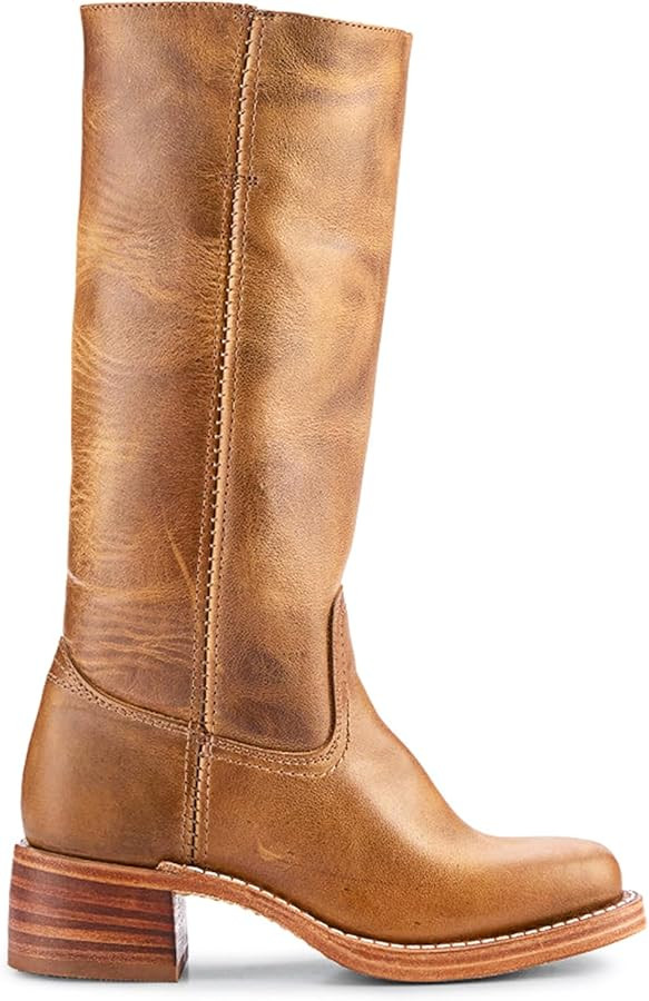 DOEYG Women's Knee High Boots Square Toe Chunky Block Heel Tall Boots Wide Calf Fashion Comfortab... | Amazon (US)