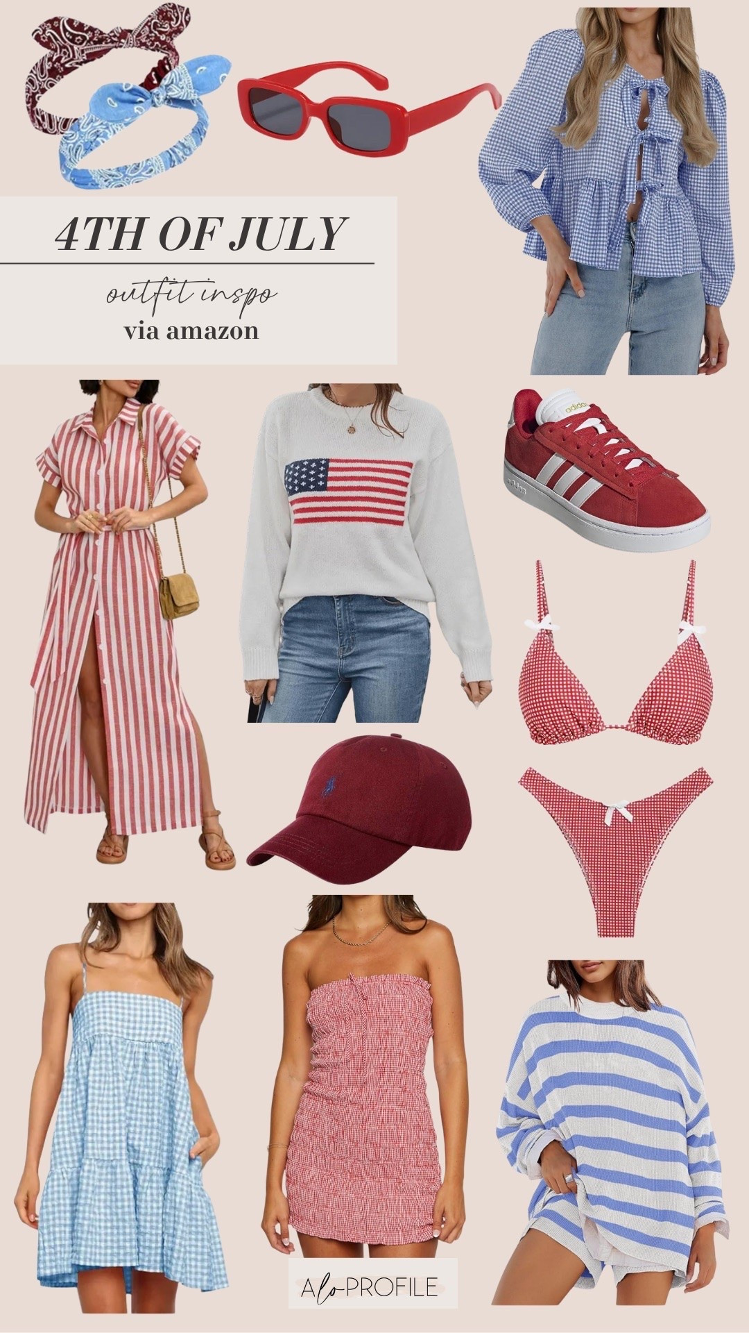 Americana Outfit Inspo via Amazon 💙♥️4th of July, 4th of July outfits, outfits for the 4th, Independence Day, Americana outfit, summer fashion, summer outfits, 4th of July outfit Inspo