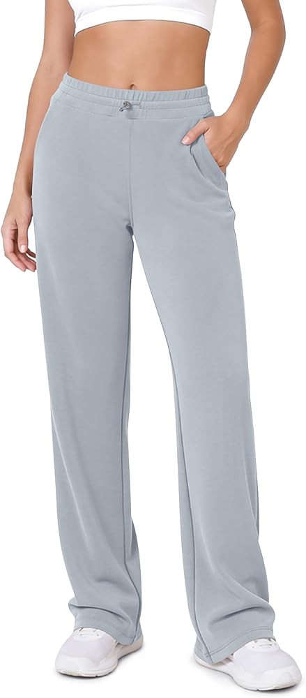 ODODOS Women's Modal Soft Wide Leg Pants with Pockets Adjustable Shockcord High Waist Casual Loun... | Amazon (US)