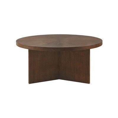 Sadie Round Coffee Table Brown - Martha Stewart | Target