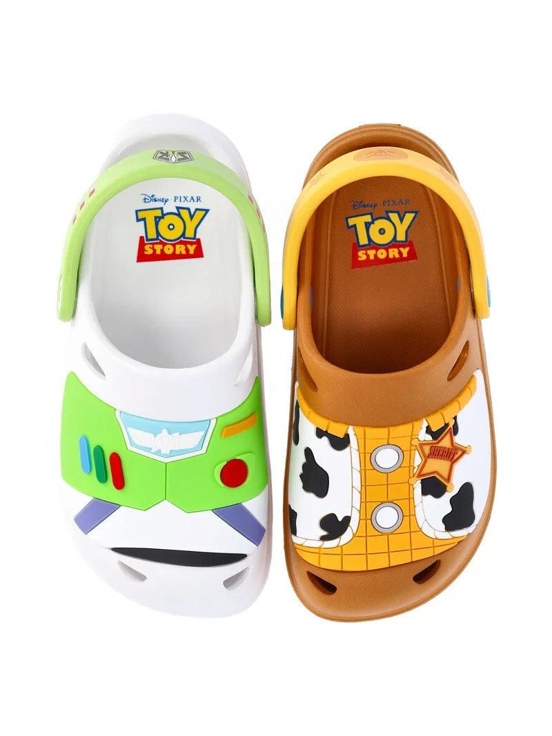 Toy Story Toddler Boys Woody Buzz Lightyear Clog Sandals | Walmart (US)