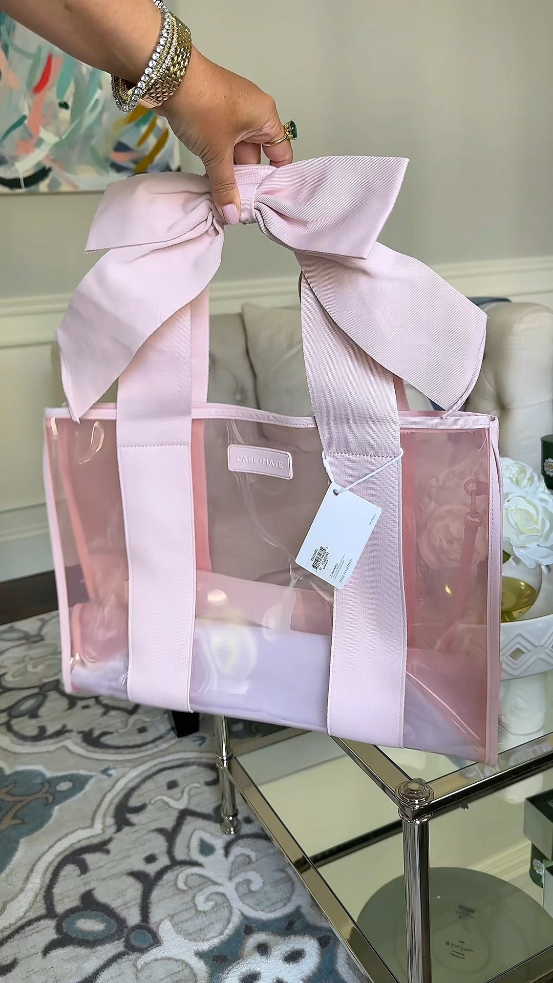 Literally the cutest beach tote ever!! 🎀 

#LTKTravel #LTKOver40 #LTKItBag