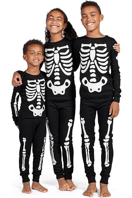 The Children's Place Baby/Toddler 2 Piece and Kids, Sibling Matching, Halloween Pajama Sets, Cotton | Amazon (US)