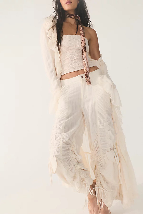 We The Free Scorpio Shirred Mid-Rise Cargo Pants | Free People (Global - UK&FR Excluded)