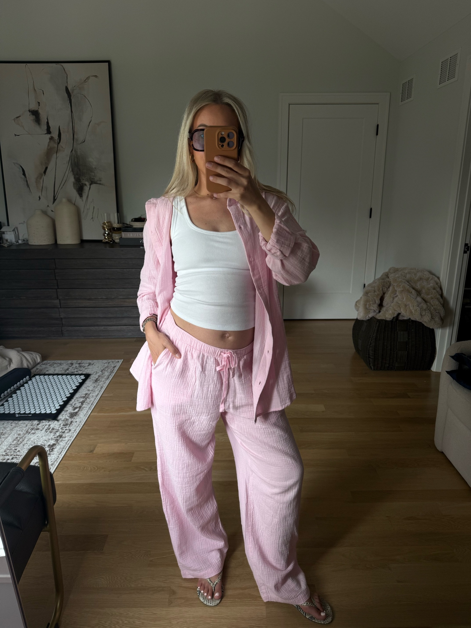 You absolutely need this lounge set for summer! The material feels like butter and is so comfy! Wearing a small in the top and medium in the bottoms 

#LTKmomlife #LTKgrwm #LTKootd