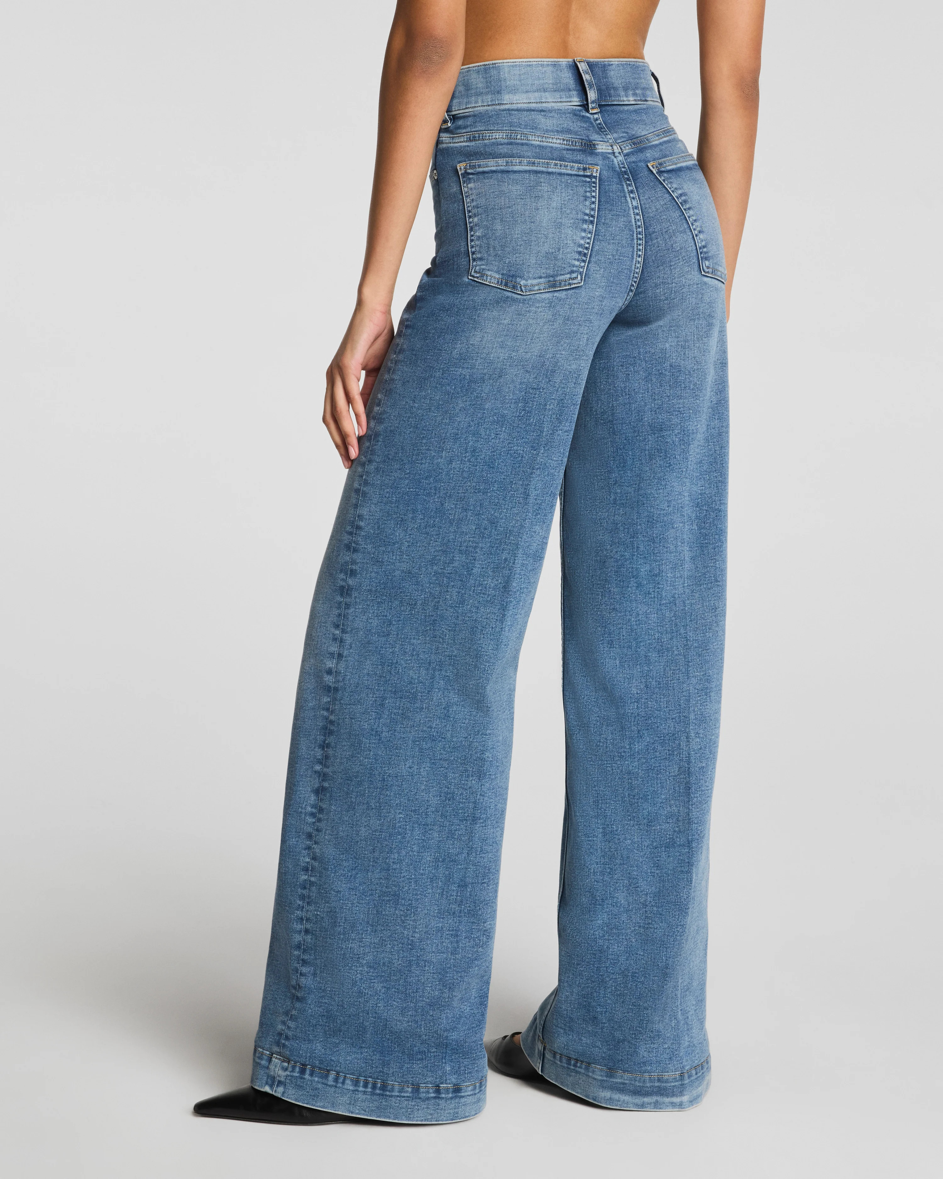 SPANXshape®  EveryWear Pull-On Wide Leg Jeans | Spanx