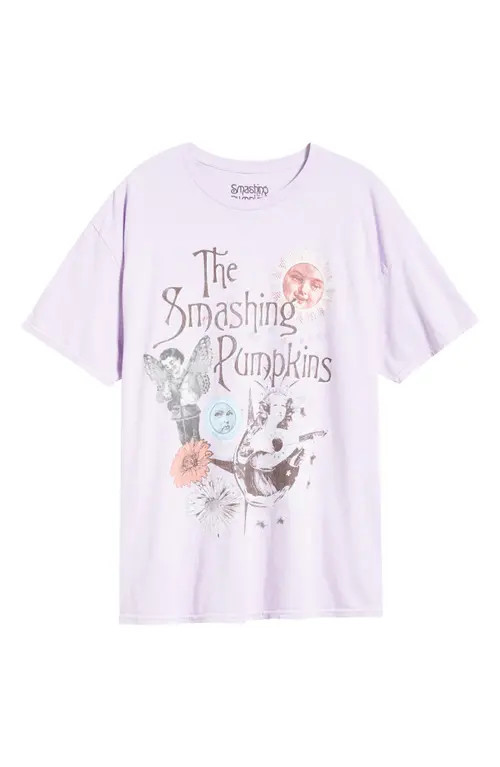 Merch Traffic The Smashing Pumpkins Graphic T-Shirt in Lavendar at Nordstrom, Size Small | Nordstrom