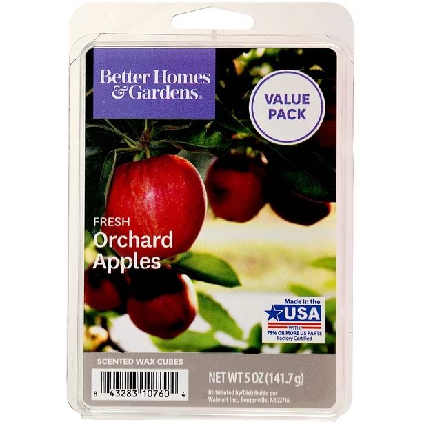 Fresh Orchard Apples Scented Wax Melts, Better Homes & Gardens, 5 oz (Value Size) | Walmart (US)