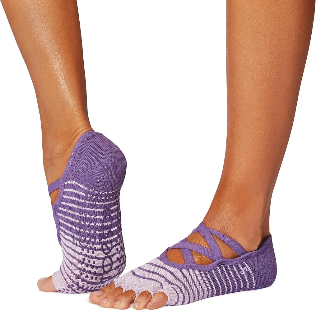 toesox Women’s Elle Half Toe Grip Socks – Non-Slip Pilates Socks with Grips for Women, Yoga S... | Amazon (US)