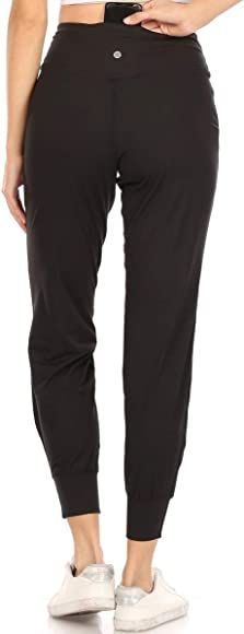 Leggings Depot Women's Printed Solid Activewear Jogger Track Cuff Sweatpants | Amazon (US)