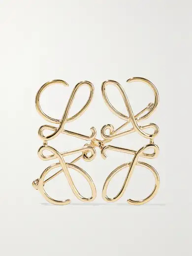 Gold-tone brooch | NET-A-PORTER (UK & EU)