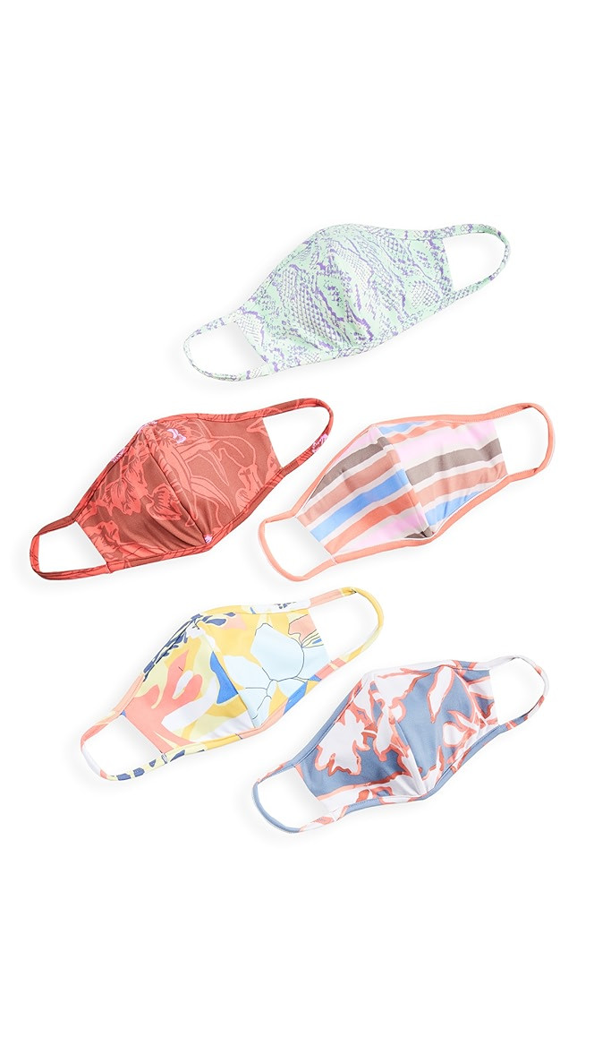 Calm 5 Pack Face Coverings | Shopbop