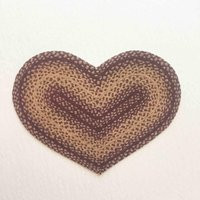 Miniature Heart Rug Braided Look Dollhouse Rug, 1/24 & 1/12 Scale | Etsy (US)