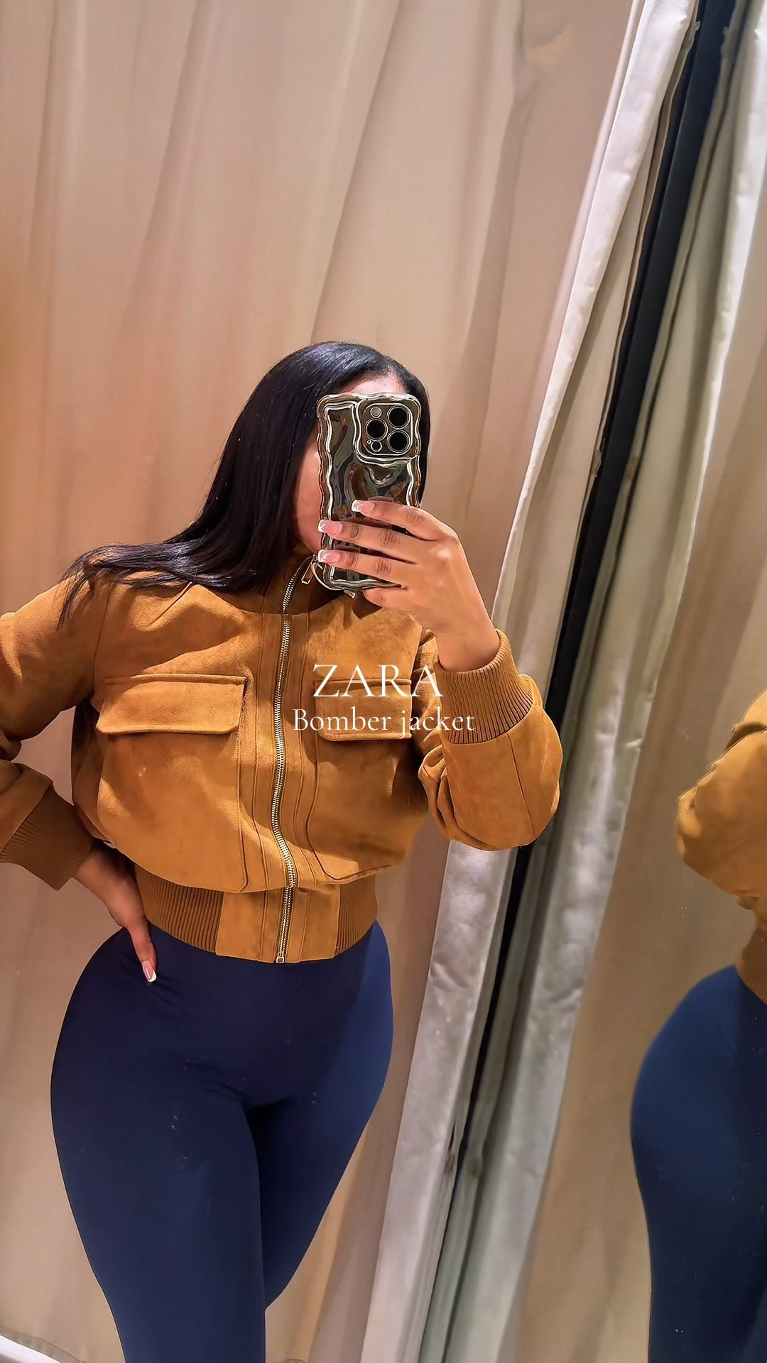 fall outfits women
ZARA Bomber jacket.

🚨Fits true to size 🚨

Ladies I got you ! Everything is pin.

Two colors comes with a stand-up collar and long sleeves. Front patch pockets with flaps. Ribbed trim. Front zip fastening.

Zara new arrivals 
#zarafallfashion #bomberjacket #bomberjacketstyle #falloutfit #zaranewcollection

#LTKU #LTKOver40 #LTKootd