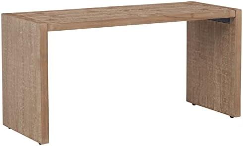Signature Design by Ashley Waltleigh Modern Over Ottoman Table, Distressed Brown | Amazon (US)