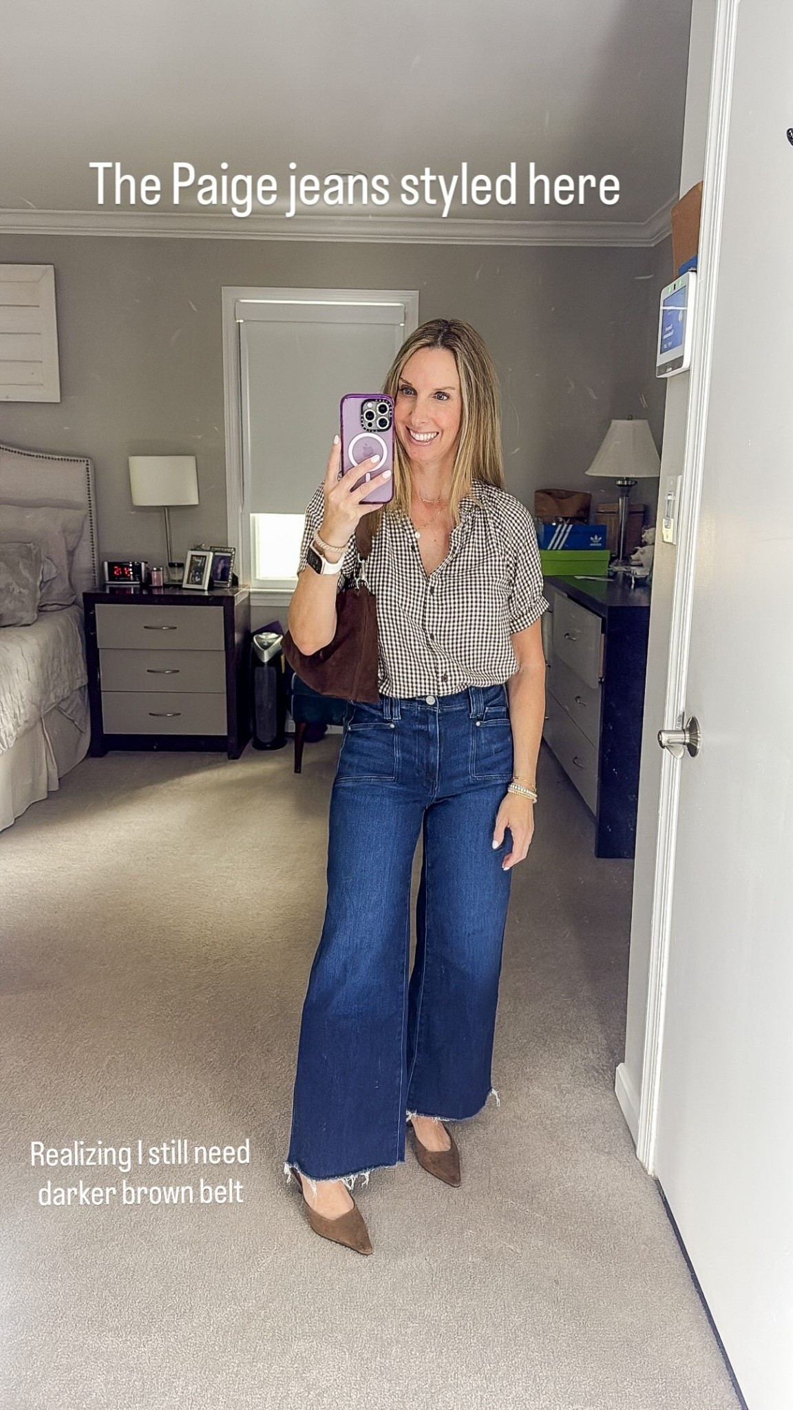 A Fall look here with a gingham top and a pair of wide leg jeans



#LTKOver40 #LTKPetite