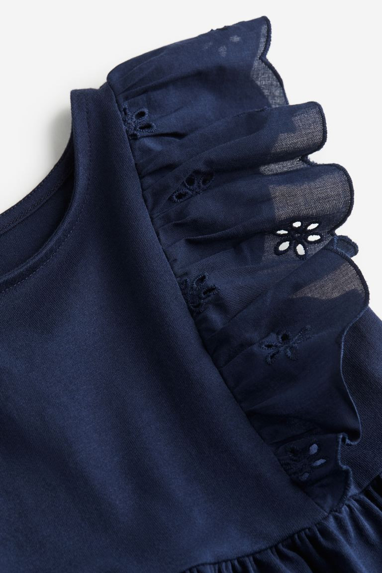 Flounce-trimmed Jersey Dress | H&M (US + CA)