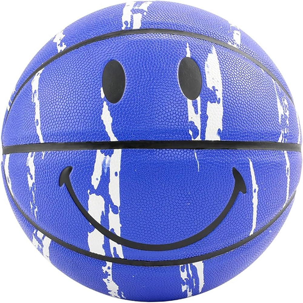 No. 7 Smiley Graffiti Basketball, PU Leather Wear-Resistant, Good Grip. for Indoor and Outdoor Tr... | Amazon (US)