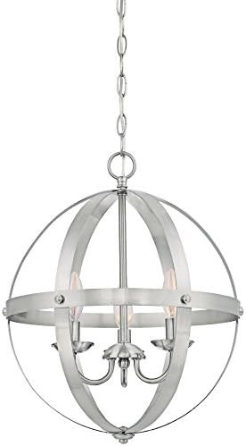 Westinghouse Lighting 6341900 Stella Mira Chandelier, 3-Light Pendant, Brushed Nickel | Amazon (US)
