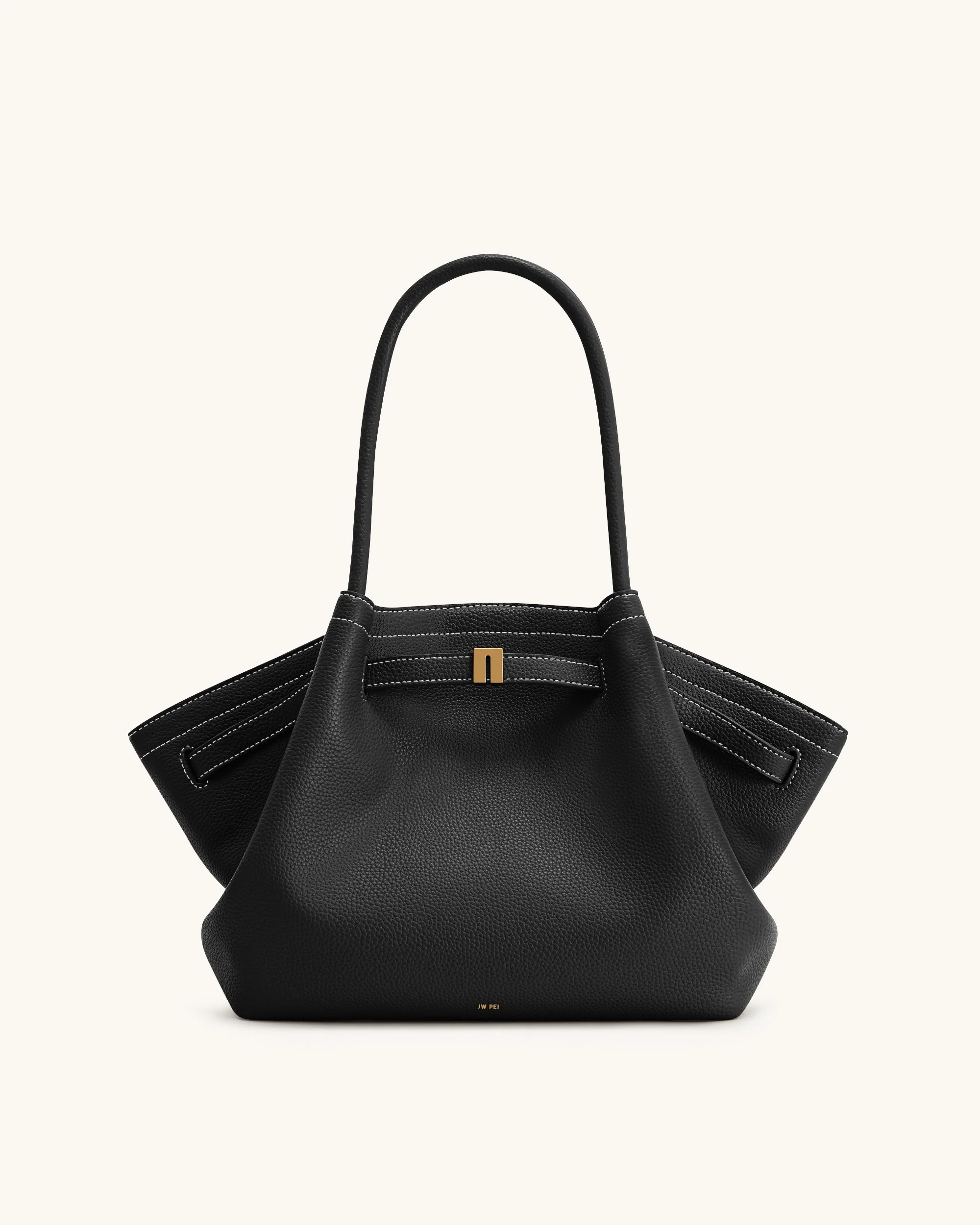 Hana Medium Tote Bag - Black | JW PEI US