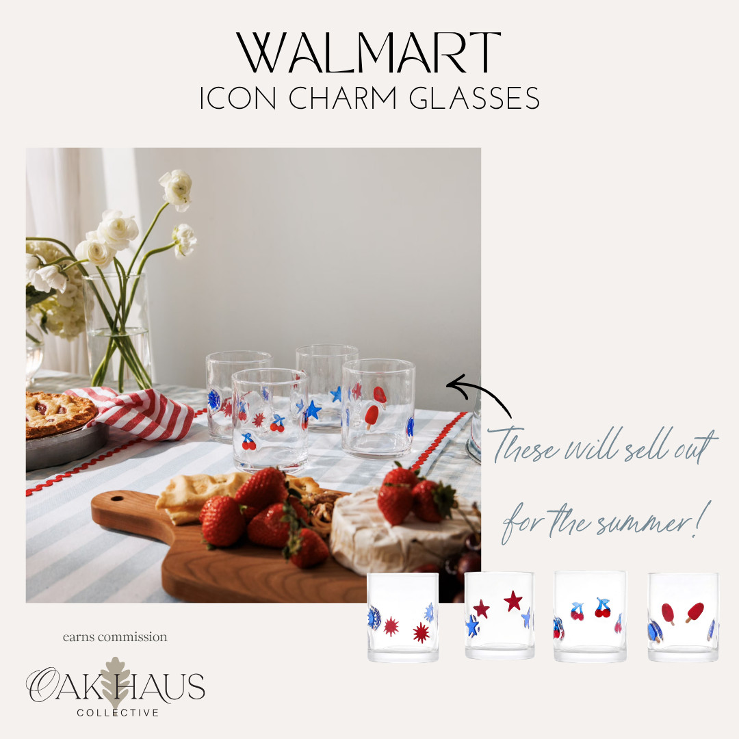 icon glasses, charm glasses, walmart icon glasses, drinking glasses, summer icon, summer charm, summer drinking glasses, kitchenware, dinnerware, walmart home finds 

 #LTKmomlife #LTKHome