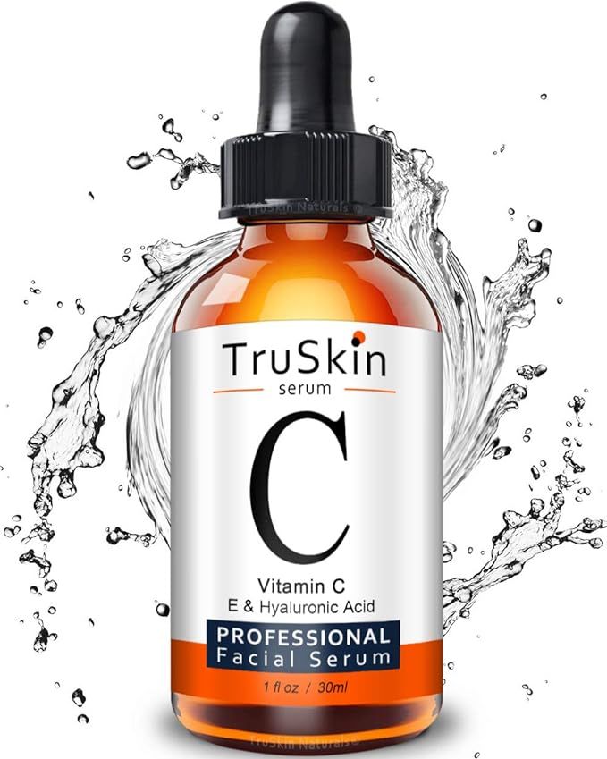 TruSkin Vitamin C Serum for Face, Topical Facial Serum with Hyaluronic Acid, Vitamin E, 1 fl oz | Amazon (US)