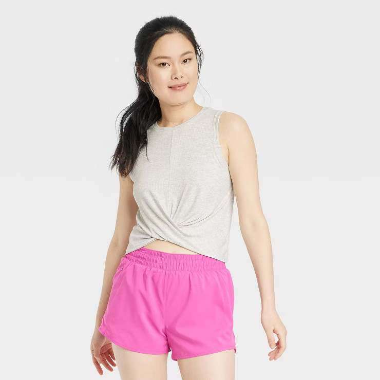 Women's Twist-Front Cropped Tank Top - All in Motion™ | Target
