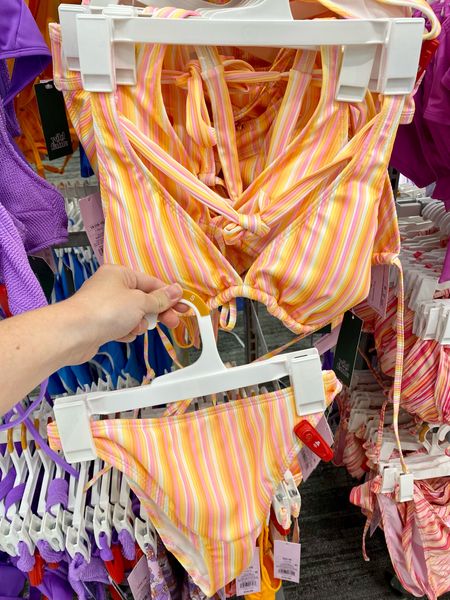 Striped bikini from target! Classic bikini top with mid waist bottoms. Cute,  right colors for summer! Target find, target swim, bikini 

#LTKswim #LTKtravel #LTKFind