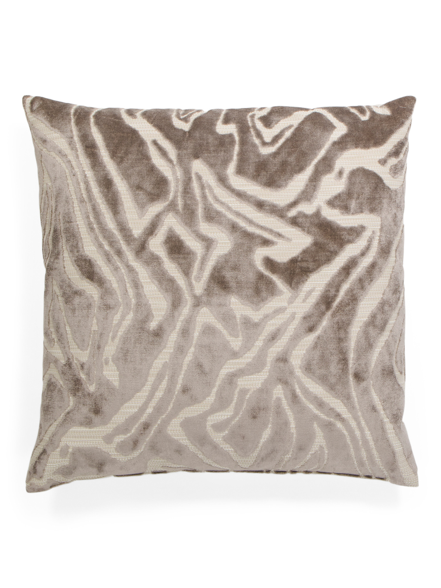 Made In Usa 22x22 Zuniga Abstract Cut Velvet Feather Filled Pillow | Throw Pillows | Marshalls | Marshalls