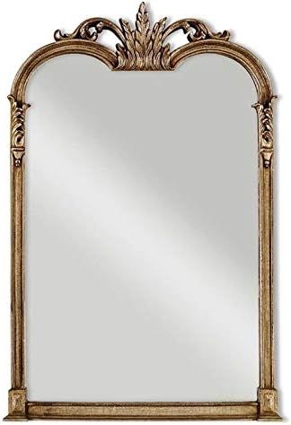BOWERY HILL Contemporary Vanity Mirror in Champagne Silver | Amazon (US)