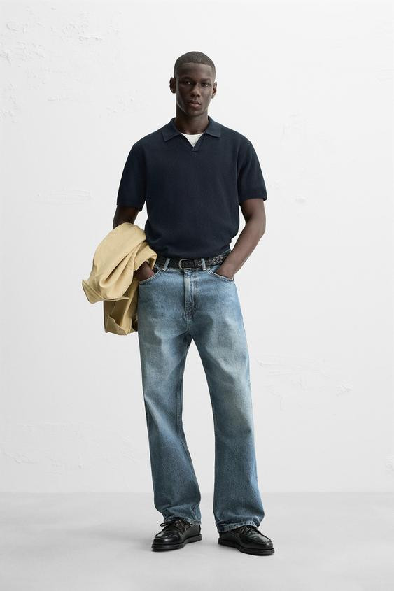 TEXTURED KNIT POLO | Zara US