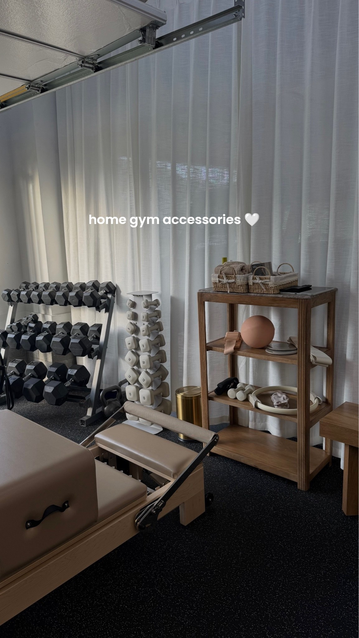 Our home gym accessories!! Pilates, wellness, fitness, home gym

#LTKdayinmylife #LTKgrwm #LTKfitnessgoals