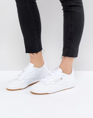 Reebok Classics Club C 85 trainers in white | ASOS (Global)
