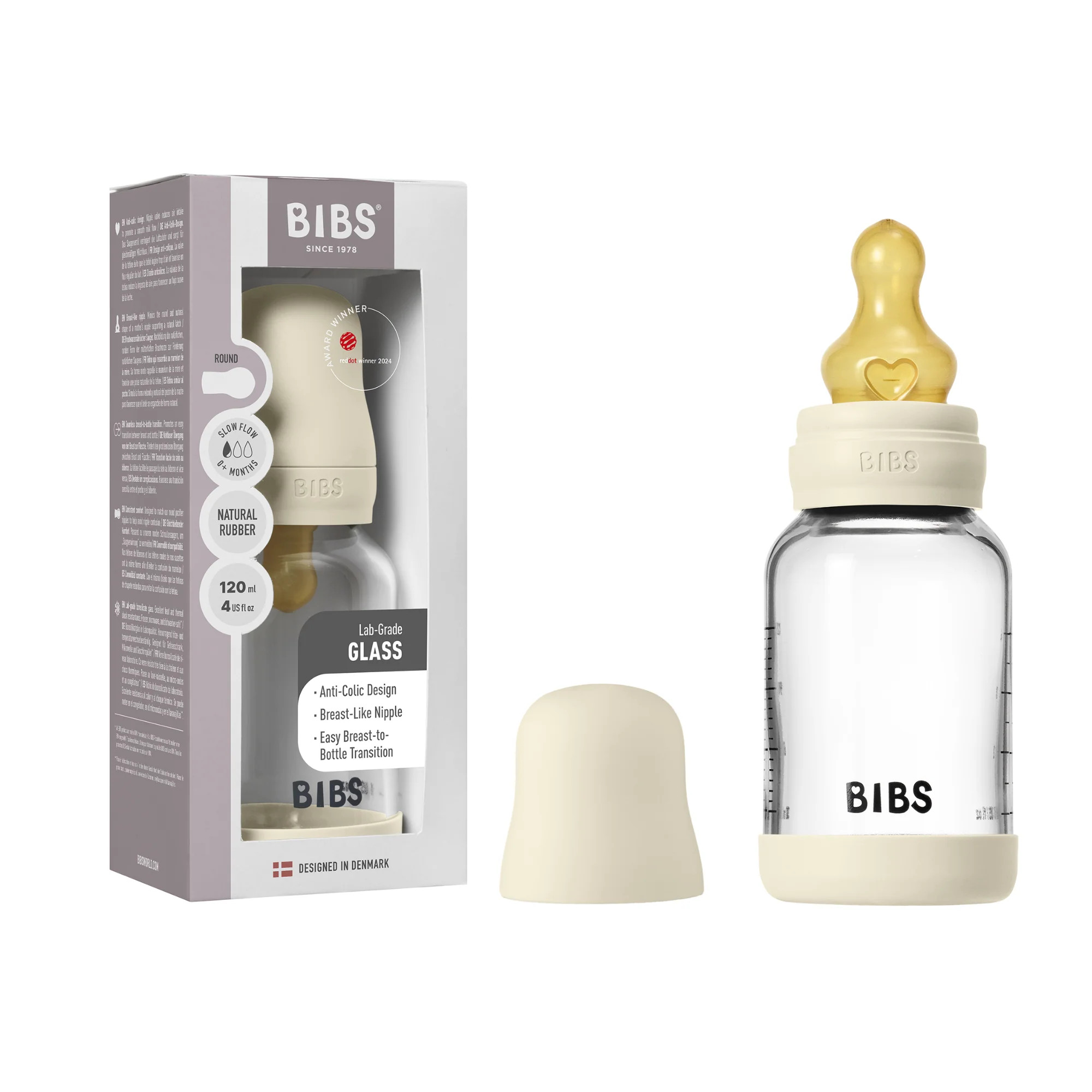 BIBS - Glass Baby Bottle Complete Set | Grove