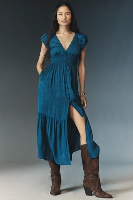 The Peregrine Silky Midi Dress | Anthropologie (US)