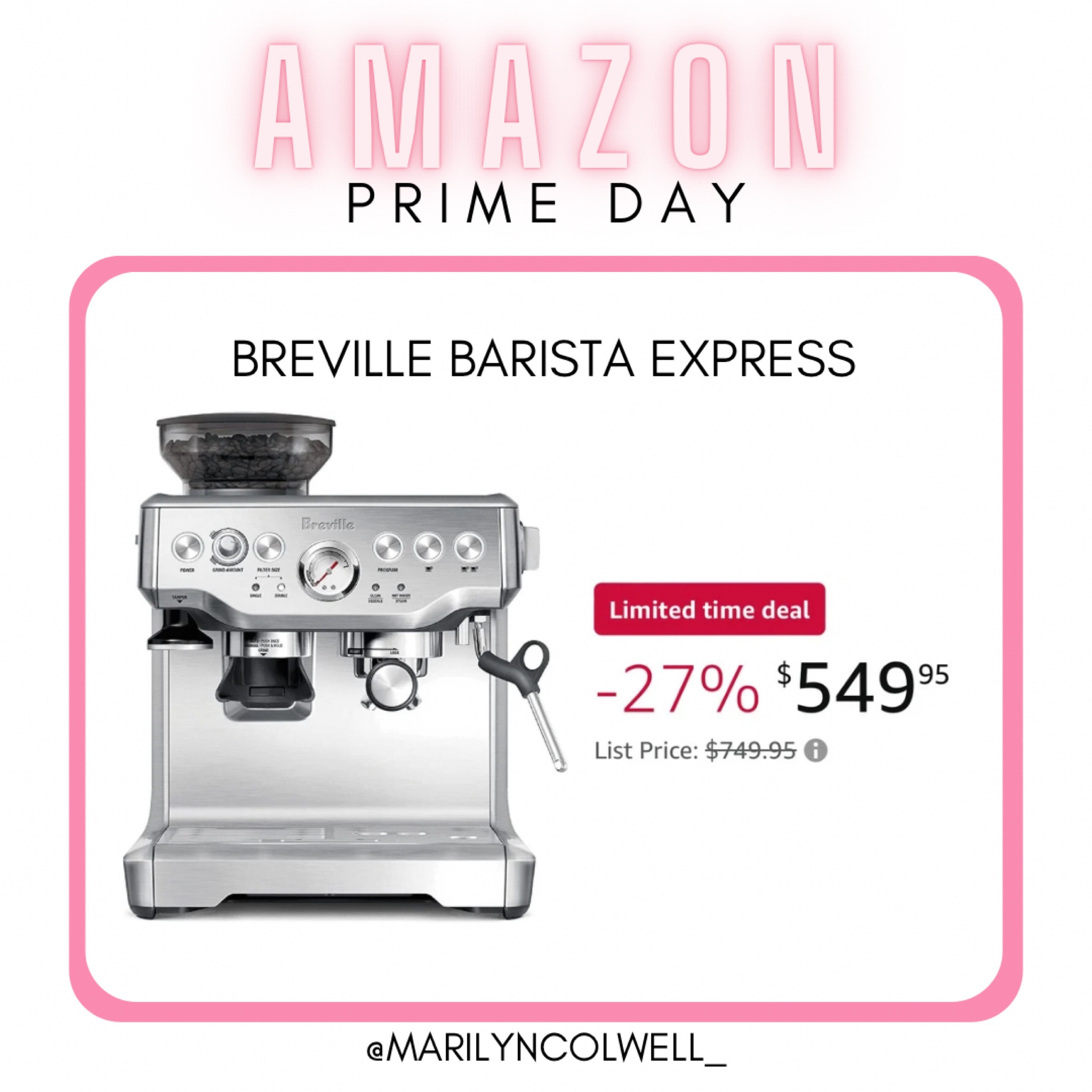 Breville Barista Espresso Machine, Coffee, Amazon Prime Deal, Amazon Prime Day, Kitchen Appliance, Home Finds, At Home Coffee

#LTKHome #LTKFamily #LTKSaleAlert