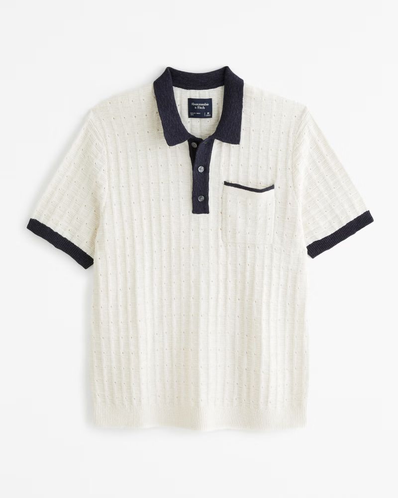 Men's Sideline-Style Sweater Polo | Men's | Abercrombie.com | Abercrombie & Fitch (US)
