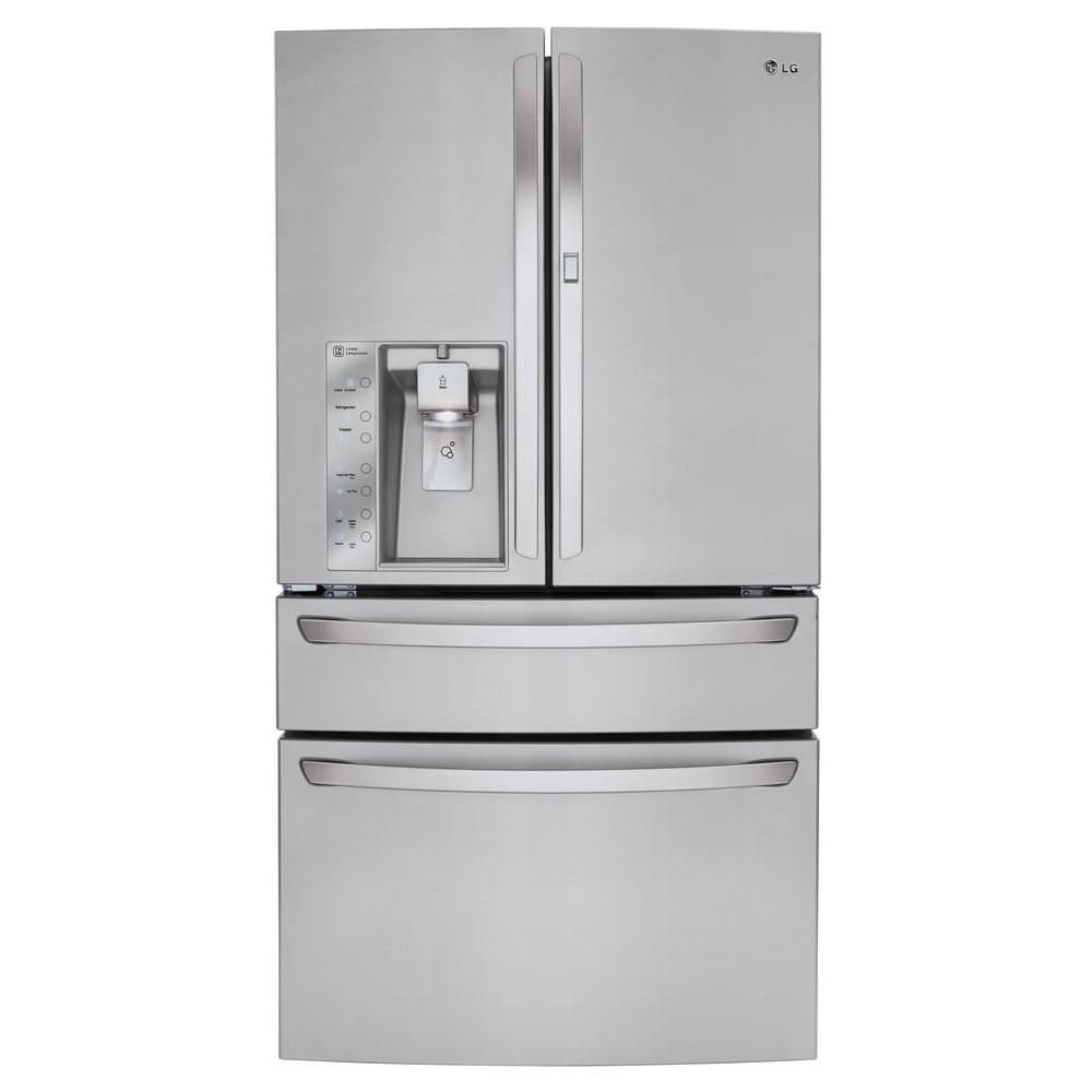 29.7 cu. ft. French Door Refrigerator with Door-in-Door and CustomChill Drawer in Stainless Steel | The Home Depot