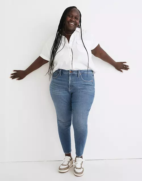 Plus 10" High-Rise Skinny Crop Jeans in Bradfield Wash | Madewell