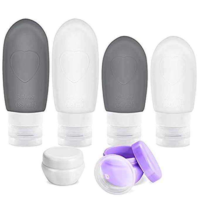 Oursunshine Travel Bottles,Leakproof Silicone Refillable Travel Containers,Squeezable Travel Tube Se | Amazon (US)