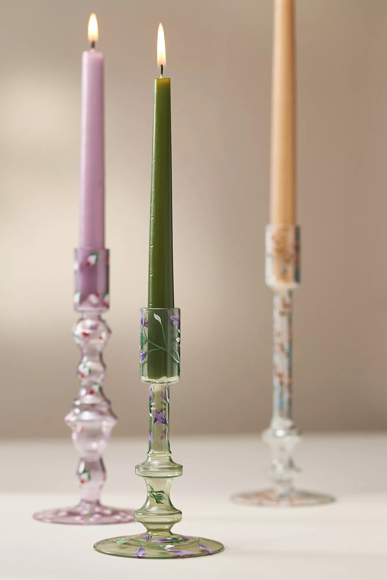 Floral Taper Candle Holder | Anthropologie (US)