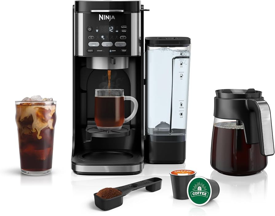 Ninja CFP101 DualBrew Hot & Iced Coffee Maker, Single-Serve, compatible with K-Cups & 12-Cup Drip... | Amazon (US)