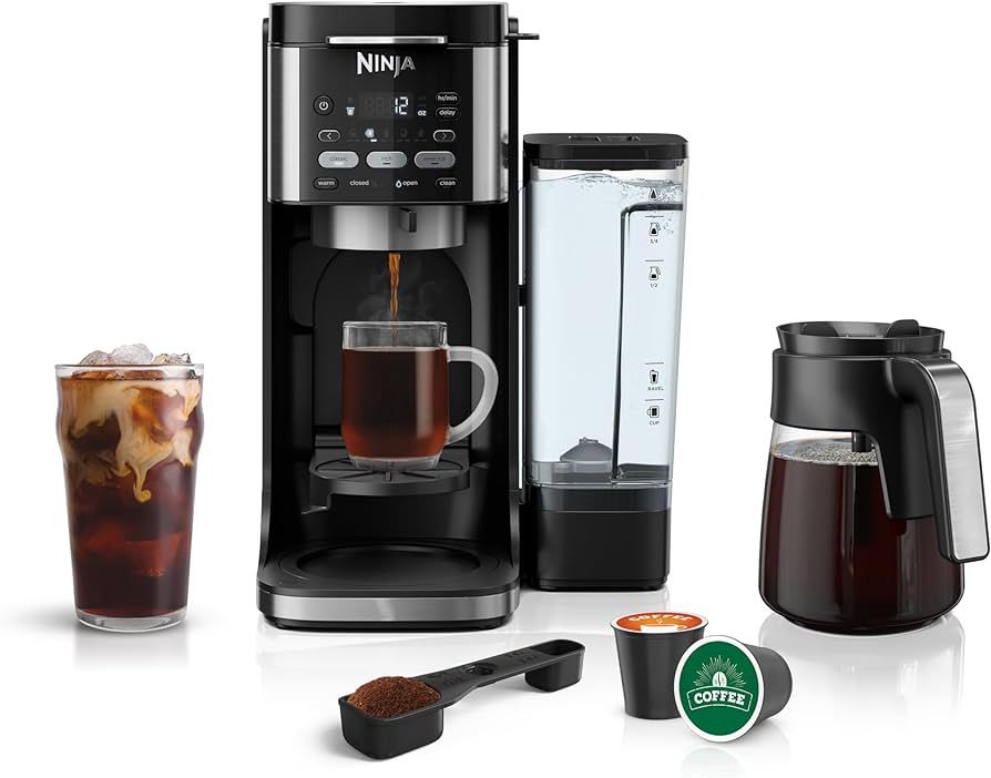 Ninja CFP101 DualBrew Hot & Iced Coffee Maker, Single-Serve, compatible with K-Cups & 12-Cup Drip... | Amazon (US)