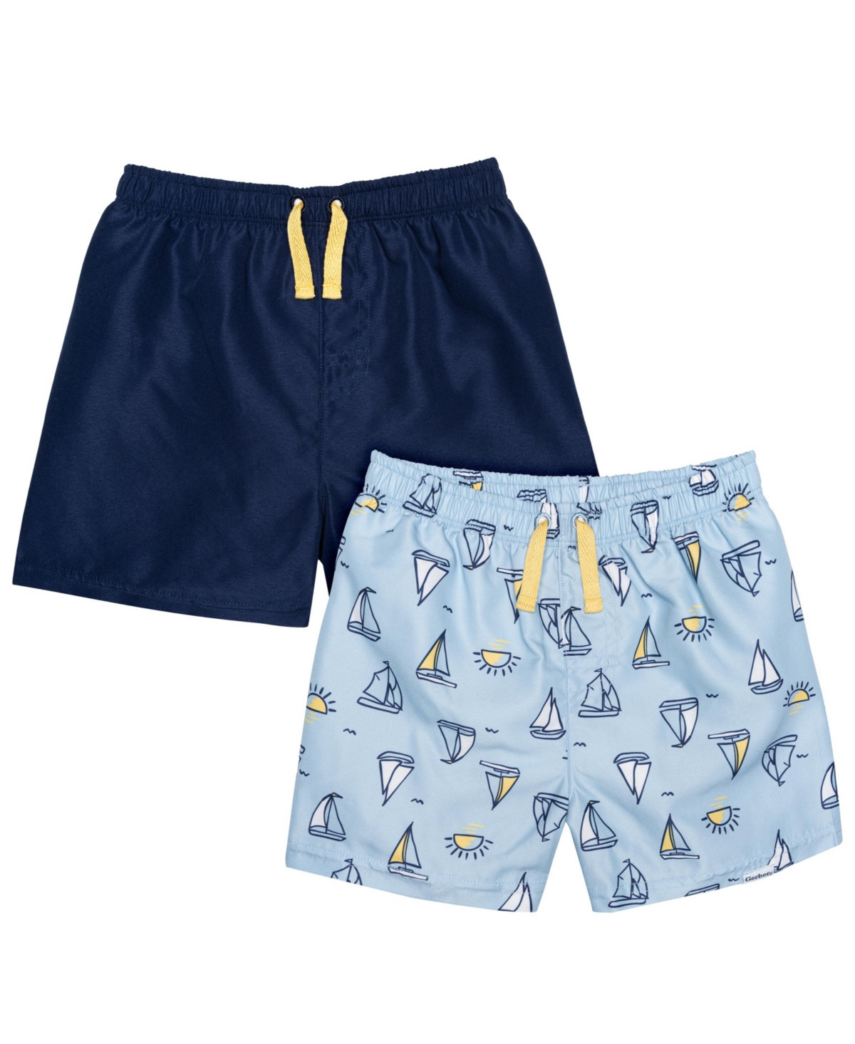 Gerber Baby Boys Swim Trunks - Sailboats - 2-Pack - Surf | Macy's