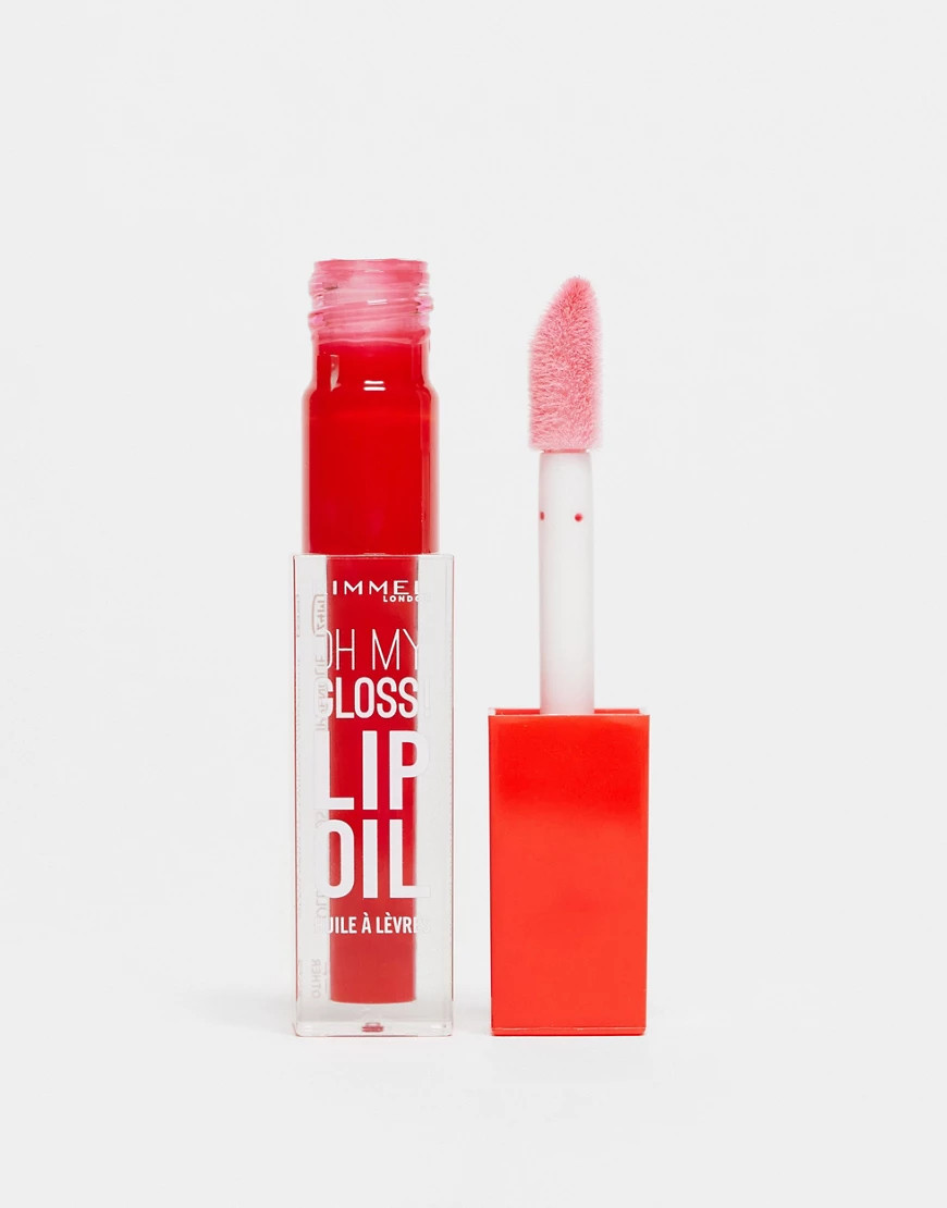 Rimmel Oh My Gloss! Lip Oil - 004 Vivid Red | ASOS (Global)