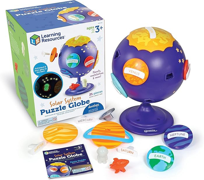 Learning Resources Solar System Puzzle Globe - Space Toys for Toddlers, STEM for Kids, Sorting an... | Amazon (US)